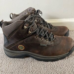 Timberland Men's White Ledge Mid Waterproof Brown Hiking Boot Sz 11M